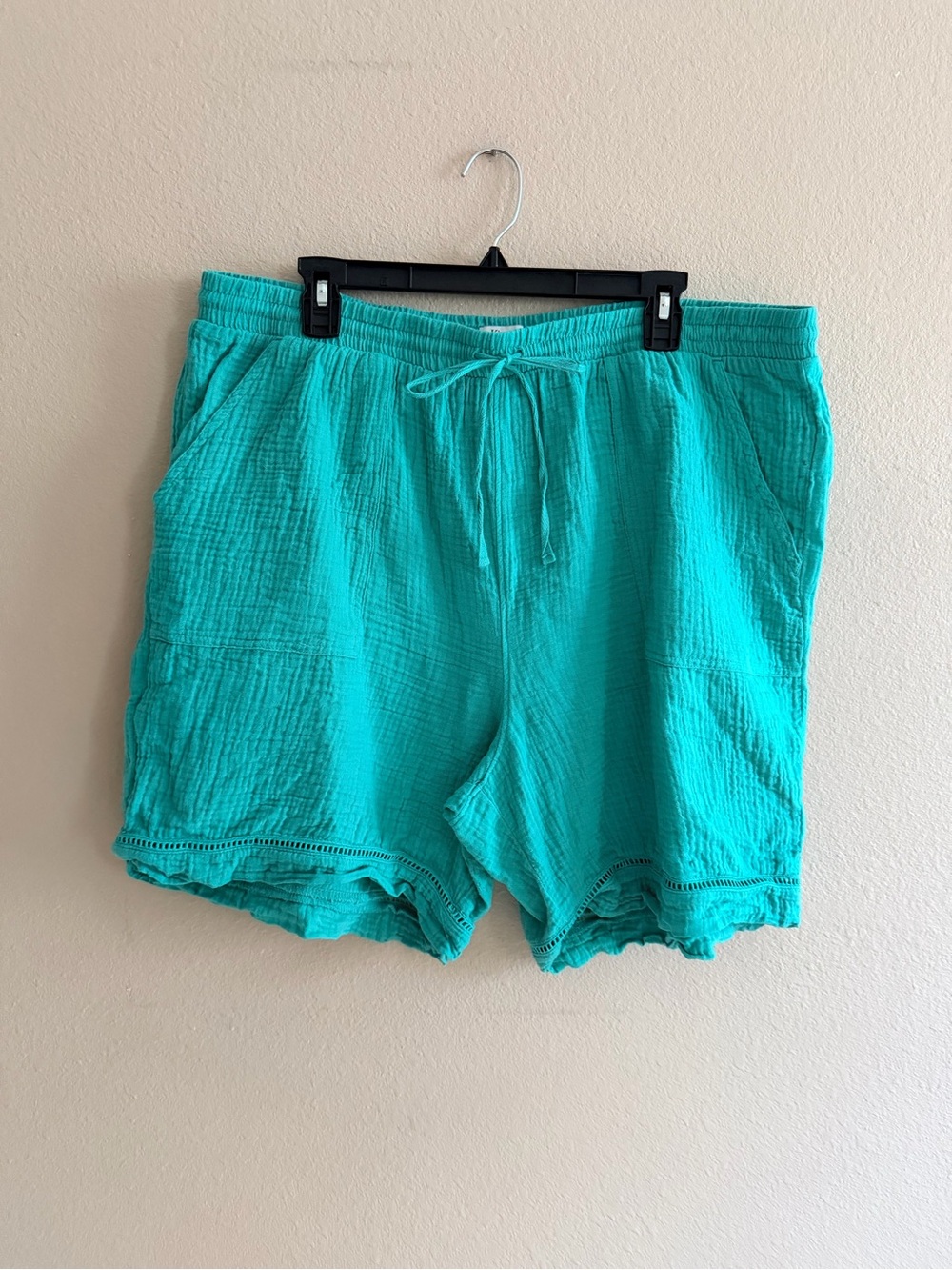 Kim Rogers Cotton Gauze Shorts Jade Isla Color
